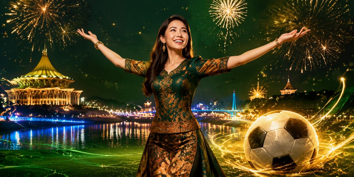 Pertaruhan bola sepak bergaya batik di Kuching Sarawak Malaysia